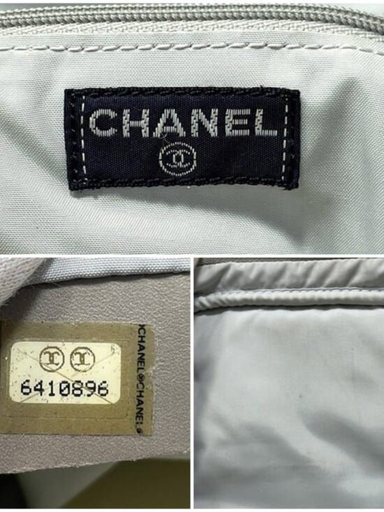 Chanel Backpack Gray White Black Sport with a Reason main image 9